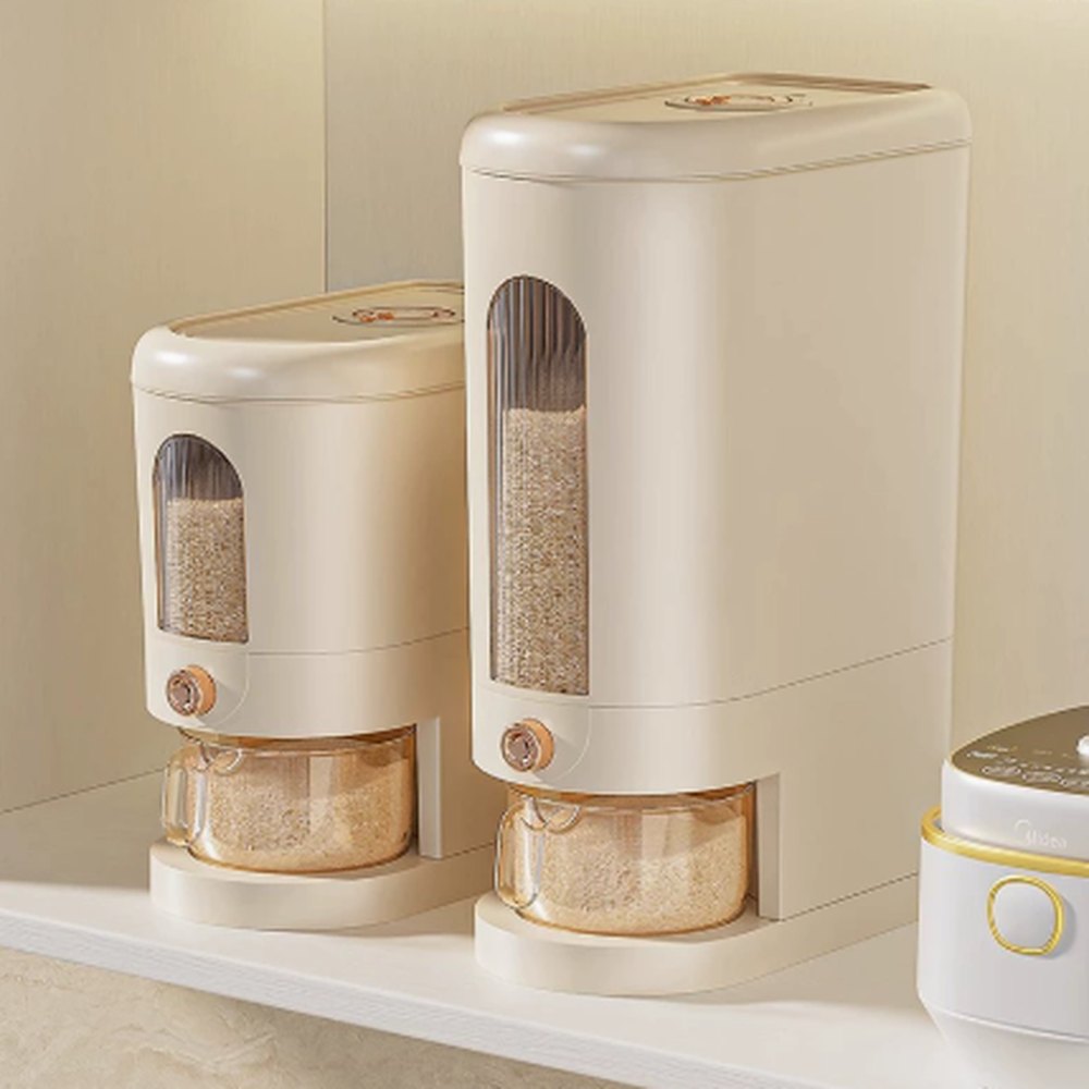 Sealed grain and rice dispenser