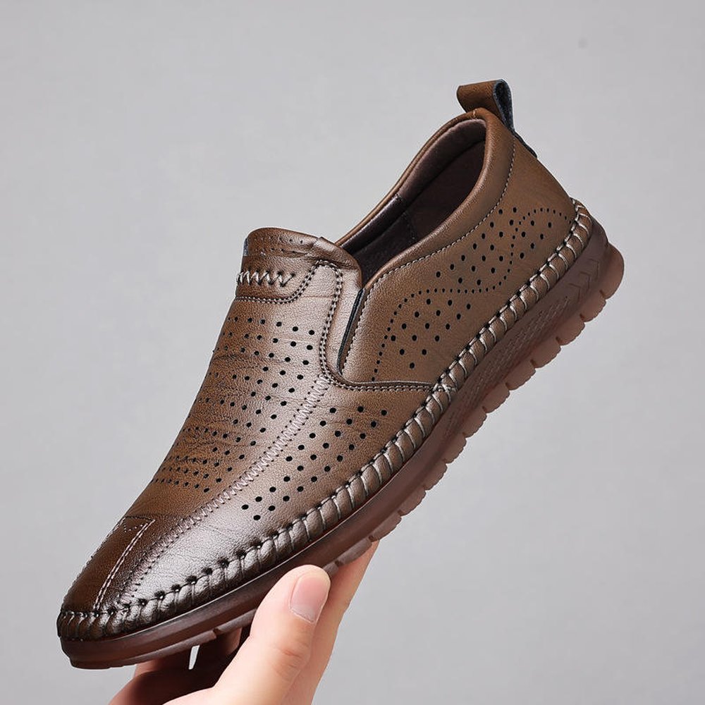 Men's British style leather shoes